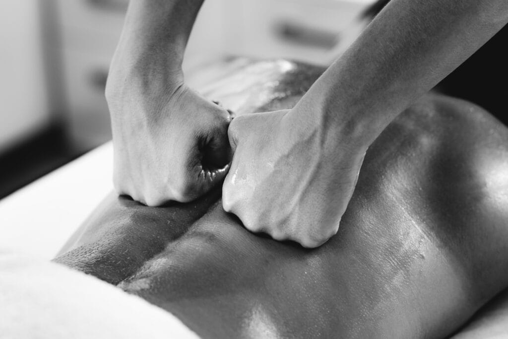 Deep Tissue therapeutic services being rendered by our Tulsa Massage Therapists and licensed medical massage therapy service practitioners